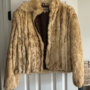 100% Rabbit Fur Coat